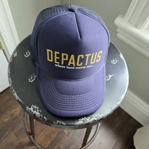 🌷Original DEPACTUS Surf brand mesh back.- DEPACTUS Wordmark Trucker Hat - Picture 6 of 7
